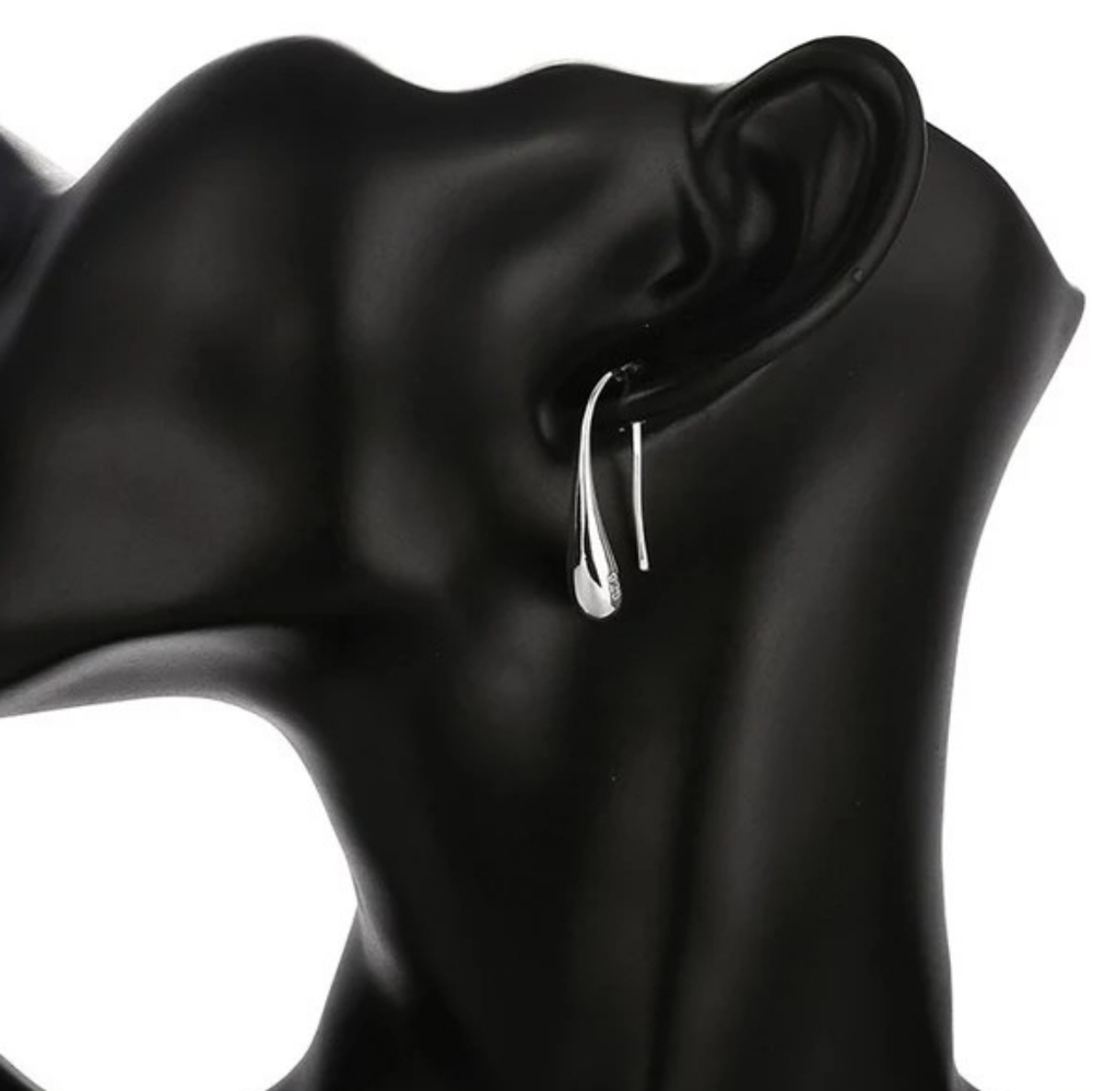 ♡♡Silver plated Earring Jewelry Teardrop earrings - Picture 1 of 5